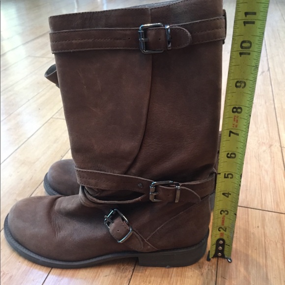 Kenneth Cole: Leather Buckle Boots W8 - Picture 4 of 7